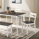 Furniture of America Debbie 5 pc Dinette CM3714GY-T-BN-5PK IMAGE 1