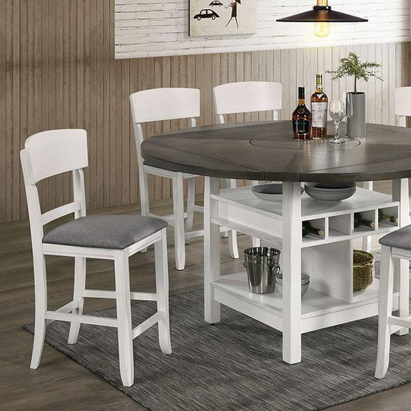  Furniture of America Stacie CM3733WG-RPT-TABLE Counter Ht. Table IMAGE 1