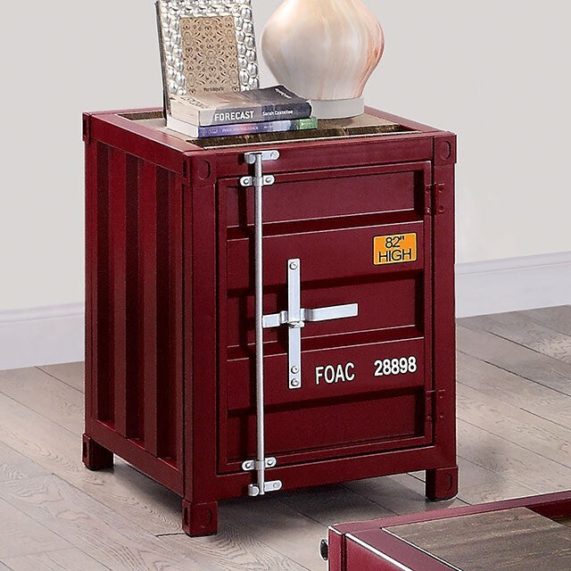 Furniture of America Dicargo End Table CM4789RD-E IMAGE 1