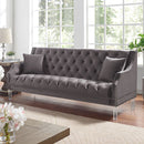  Furniture of America Franceschi Stationary Fabric Sofa CM6065GY-SF-PK IMAGE 1