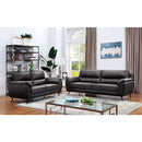  Furniture of America Clarke Stationary Leather Look Loveseat CM6067GY-LV IMAGE 2