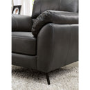  Furniture of America Clarke Stationary Leather Look Loveseat CM6067GY-LV IMAGE 4