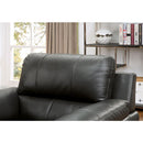  Furniture of America Clarke Stationary Leather Look Loveseat CM6067GY-LV IMAGE 5