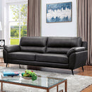  Furniture of America Clarke Stationary Leather Look Sofa CM6067GY-SF IMAGE 1