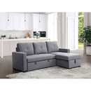  Furniture of America Polly Fabric Sectional CM6068GY-SECT IMAGE 2