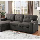  Furniture of America Sammy Fabric Sectional CM6069DG-SECT IMAGE 1