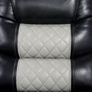  Furniture of America Leipzig Power Leatherette Recliner CM6080-CH-PM IMAGE 4