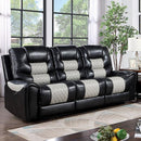 Furniture of America Leipzig Power Reclining Leatherette Sofa CM6080-SF-PM IMAGE 1