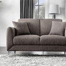  Furniture of America Lauritz Stationary Fabric Loveseat CM6088BR-LV-VN IMAGE 1