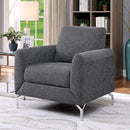  Furniture of America Lauritz Stationary Fabric Chair CM6088GY-CH IMAGE 1