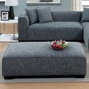  Furniture of America Jaylene Fabric Ottoman CM6120-OT-VN IMAGE 2
