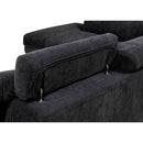 Furniture of America Foreman Fabric Sectional CM6124BK-SECT-VN IMAGE 3
