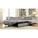  Furniture of America Foreman Fabric Sectional CM6124GY-SECT-VN IMAGE 2