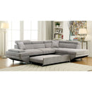  Furniture of America Foreman Fabric Sectional CM6124GY-SECT-VN IMAGE 3