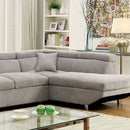  Furniture of America Foreman Fabric Sectional CM6124GY-SECT-VN IMAGE 6