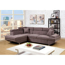  Furniture of America Foreman Fabric Sectional CM6125BR-SECT-VN IMAGE 1