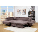  Furniture of America Foreman Fabric Sectional CM6125BR-SECT-VN IMAGE 3