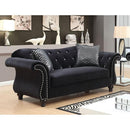  Furniture of America Jolanda Stationary Fabric Loveseat CM6159BK-LV-VN IMAGE 1