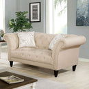 Furniture of America Louella Stationary Fabric Loveseat CM6210BG-LV IMAGE 1