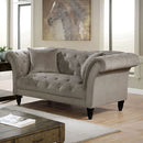  Furniture of America Louella Stationary Fabric Loveseat CM6210GY-LV IMAGE 1