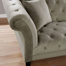  Furniture of America Louella Stationary Fabric Loveseat CM6210GY-LV IMAGE 3