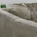  Furniture of America Louella Stationary Fabric Loveseat CM6210GY-LV IMAGE 4