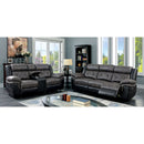  Furniture of America Brookdale Power Reclining Leather Look Sofa CM6217GY-SF IMAGE 2