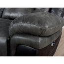  Furniture of America Brooklane Power Reclining Leather Look Sectional CM6218GY-SECT IMAGE 5