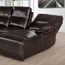  Furniture of America Alayna Power Reclining Leather Look Sectional CM6229DK-SECT IMAGE 3