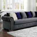  Furniture of America Wilmington Fabric Sectional CM6239GY-SECT IMAGE 1