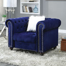  Furniture of America Giacomo Stationary Fabric Chair CM6240BL-CH-PK IMAGE 1