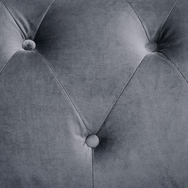 Furniture of America Giacomo Stationary Fabric Loveseat CM6240GY-LV-PK IMAGE 3