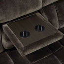  Furniture of America Sadhbh Reclining Fabric Sofa CM6283-SF-VN IMAGE 2
