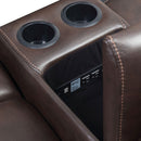  Furniture of America Chenai Leather Look Recliner CM6297-CH-VN IMAGE 4