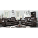  Furniture of America Chenai Reclining Leather Look Sofa CM6297-SF-VN IMAGE 1