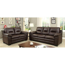  Furniture of America Parma Stationary Leather Look Chair CM6324BR-CH IMAGE 1