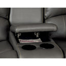  Furniture of America Sarles Reclining Bonded Leather Match Loveseat CM6326-LV IMAGE 2