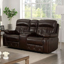  Furniture of America Dusseldorf Power Reclining Leatherette Loveseat CM6461-LV-PM IMAGE 1