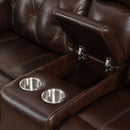  Furniture of America Dusseldorf Power Reclining Leatherette Loveseat CM6461-LV-PM IMAGE 3