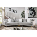  Furniture of America Selena Fabric Sectional CM6491GY-SECT IMAGE 2