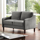  Furniture of America Kassel Stationary Fabric Loveseat CM6496GY-LV IMAGE 1