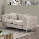  Furniture of America Sapphira Stationary Fabric Loveseat CM6498BG-LV-PK IMAGE 1
