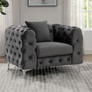 Furniture of America Sapphira CM6498DG-CH-PK Chair IMAGE 1