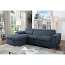  Furniture of America Patty Sectional CM6514BL-SECT IMAGE 2