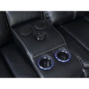  Furniture of America Sirius Reclining Leather Look Loveseat CM6567-LV IMAGE 2
