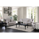  Furniture of America Ewloe Stationary Fabric Sofa CM6572GY-SF IMAGE 2