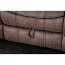  Furniture of America Celia Reclining Leather Look Loveseat with Console CM6583-LV IMAGE 4