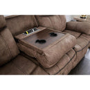  Furniture of America Celia Reclining Leather Look Loveseat with Console CM6583-LV IMAGE 8