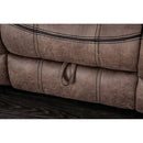  Furniture of America Celia Reclining Leather Look Sofa CM6583-SF IMAGE 3