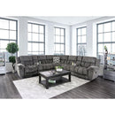  Furniture of America Irene Reclining Fabric Sectional CM6585GY-SECT IMAGE 4